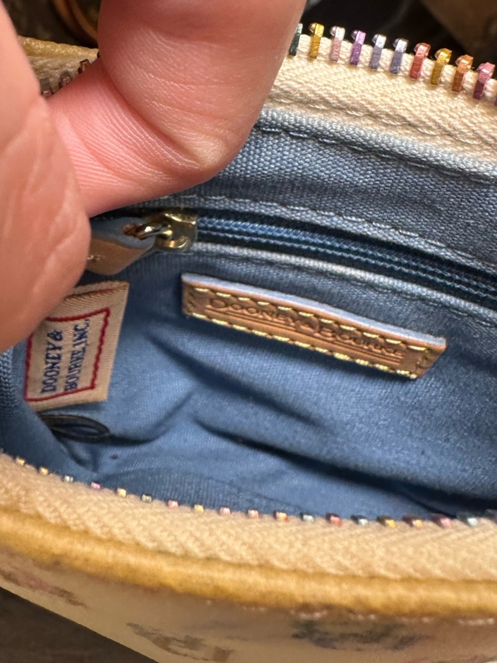Dooney & Bourke Rainbow Monogram Bitsy Bag - Picture 7 of 14